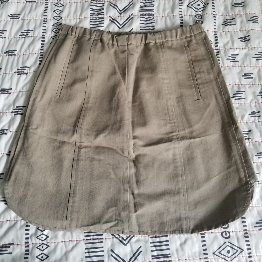 Marni Cotton Silk Khaki Skirt 44